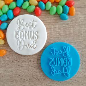 Fathers Day Cutters Stamps: Best Bonus Dad Fondant Stamp