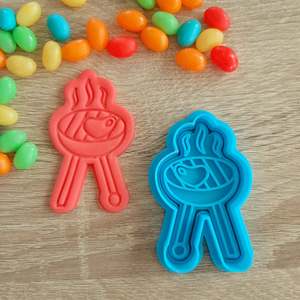 BBQ Cookie Cutter & Fondant Stamp