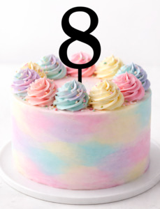 Cake Toppers: Number Cake Topper (8cm tall) - more colours available