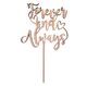 Forever and Always Cake Topper - Wooden