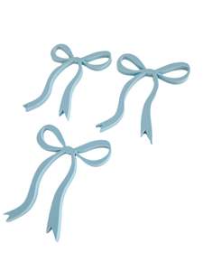 Cake Toppers: Bow (3 pack) Cake Charms - Acrylic (more colours available)