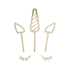 Cake Toppers: Unicorn Cake Topper Set - more colours available