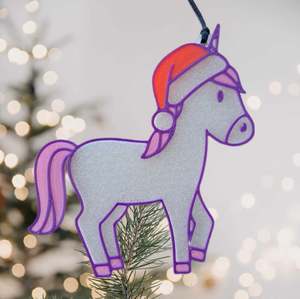 Unicorn 3d-Printed Christmas Decoration