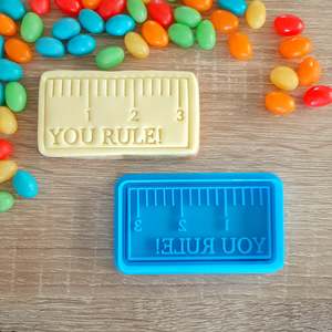 Teacher Appreciation Cookie Cutters Stamps: You Rule! Cookie Cutter & Fondant Stamp