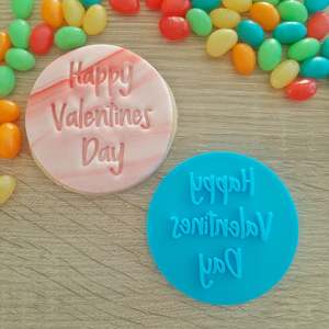 Happy Valentines Day 2 Fondant Stamp