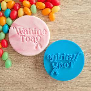 Breastcancer Awareness Cookie Cutters Fondant Stamps: Wāhine Toa (Pink Ribbon) Fondant Stamp