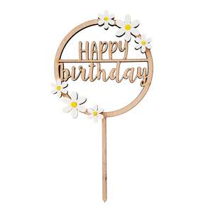 Daisy Happy Birthday Cake Topper