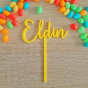 Custom Name Word Cake Toppers: Custom Name/Text Acrylic Cake Topper