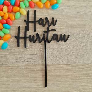 Hari Huritau Cake Topper - Acrylic (more colours available)