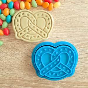 Pretzel Cookie Cutter & Fondant Stamp