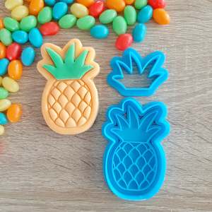 Pineapple Cookie Cutter & Fondant Stamp