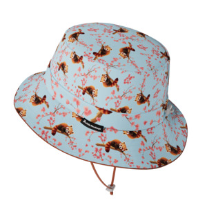 Wide Brim Summer Bucket Hat - Red Panda