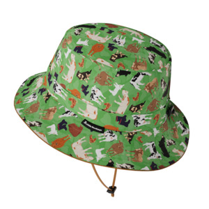 Wide Brim Summer Bucket Hat - Farming