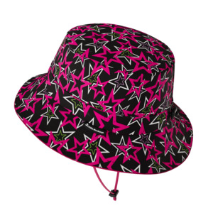 Wide Brim Summer Bucket Hat - Stars
