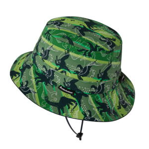 Kids Summer Bucket Hats: Wide Brim Summer Bucket Hat - Dinosaur