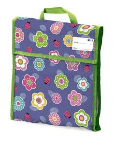 School Book Bags: School Book Bag - Flower Ladybug