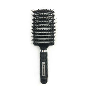 Hairbrush Scrunchies: Easy Detangler Hairbrush - Black