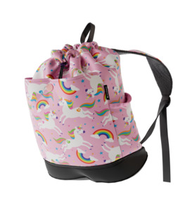Waterproof Swim Bag Backpack + Shoe Compartment - Unicorn