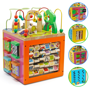 Products: Large Wooden Activity Cube
