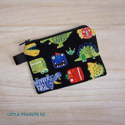 Tote Bags: Coin/Card purse - Dino