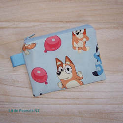 Tote Bags: Coin/Card purse - Bluey Blue