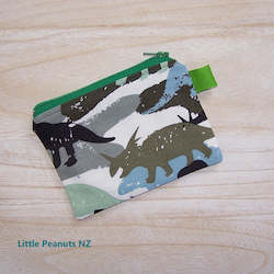 Tote Bags: Coin/Card purse - Dinosaur