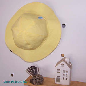 Sunhats: Linen Lemon Baby Hat