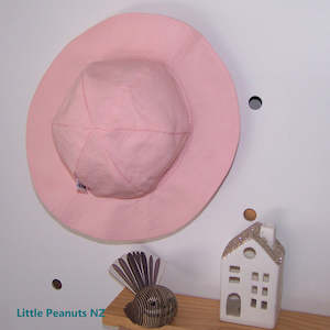 Sunhats: Linen Pink Baby Hat
