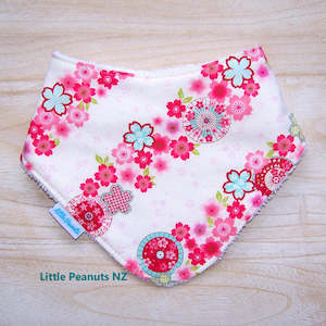 Pink Blossom Dribble Bib