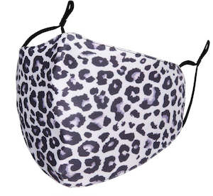 Face Masks: MASKiT Adult Face Mask Snow Leopard