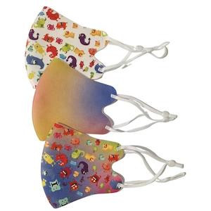 QUEEN OF THE FOXES KIDS - PACK OF 3 FACE MASKS | OMBRE RAINBOW MONSTERS - LIMITED EDITION