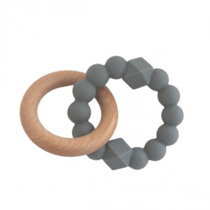 Jellystone Designs: Jellystone Designs Moon Teether - Grey