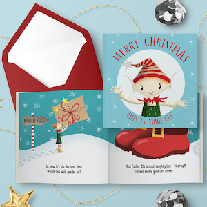 Gift Cards Book: Christmas Card Elf Book