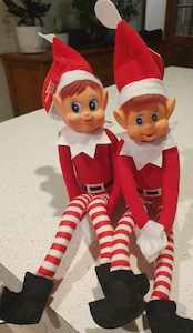 Christmas: Elves behavin' badly - Bend and pose elf BOY AND GIRL SET