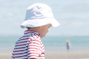 Girls Swimwear Nz: Kids White Cotton Sunhat