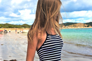 Girls Classic Halter Neck Bather