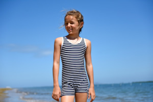Girls Vintage Bather Swimsuit