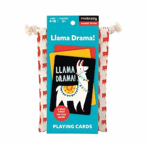 Mudpuppy: Mudpuppy Llama Drama! Playing Cards to Go