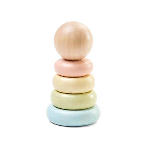 Baby Toys: Plan Toys First Stacking Ring - Pastel