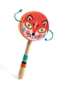 Musical Toys: Djeco Animambo Wooden Handle Drum