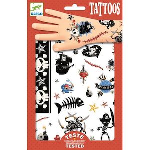 Djeco: Djeco Temporary Tattoos - Pirates