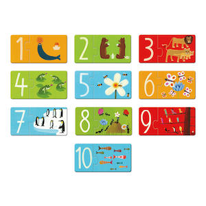 Djeco: Djeco Numbers Toddler Puzzle - Set Of 10