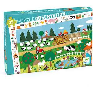Djeco: Djeco The Farm Observation Puzzle 35pc
