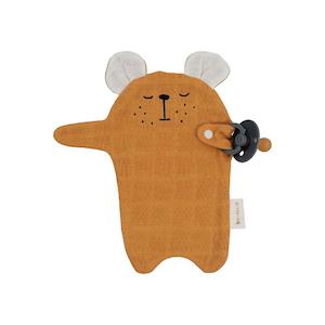 Fabelab: Fabelab Pacifier Cuddle Bear - Ochre