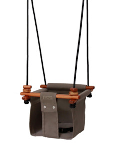 Solvej Swings: Solvej Baby & Toddler Swing - Classic Taupe