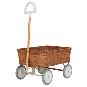 Dinkum Dolls Accessories: Olli Ella Rattan Wonder Wagon - Natural