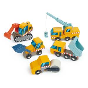 Tender Leaf Toys Wooden Construction Vehicle Set