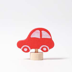 Grimm's Candle Holder Decoration - Car | Red