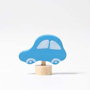 Grimm's Candle Holder Decoration - Car | Blue