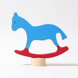 Grimm's Candle Holder Decoration - Rocking Horse